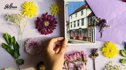 Dried Flowers | Chrysanthemums | Postcard 