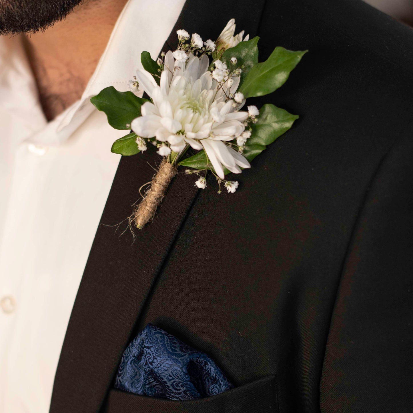 White Boutonniere