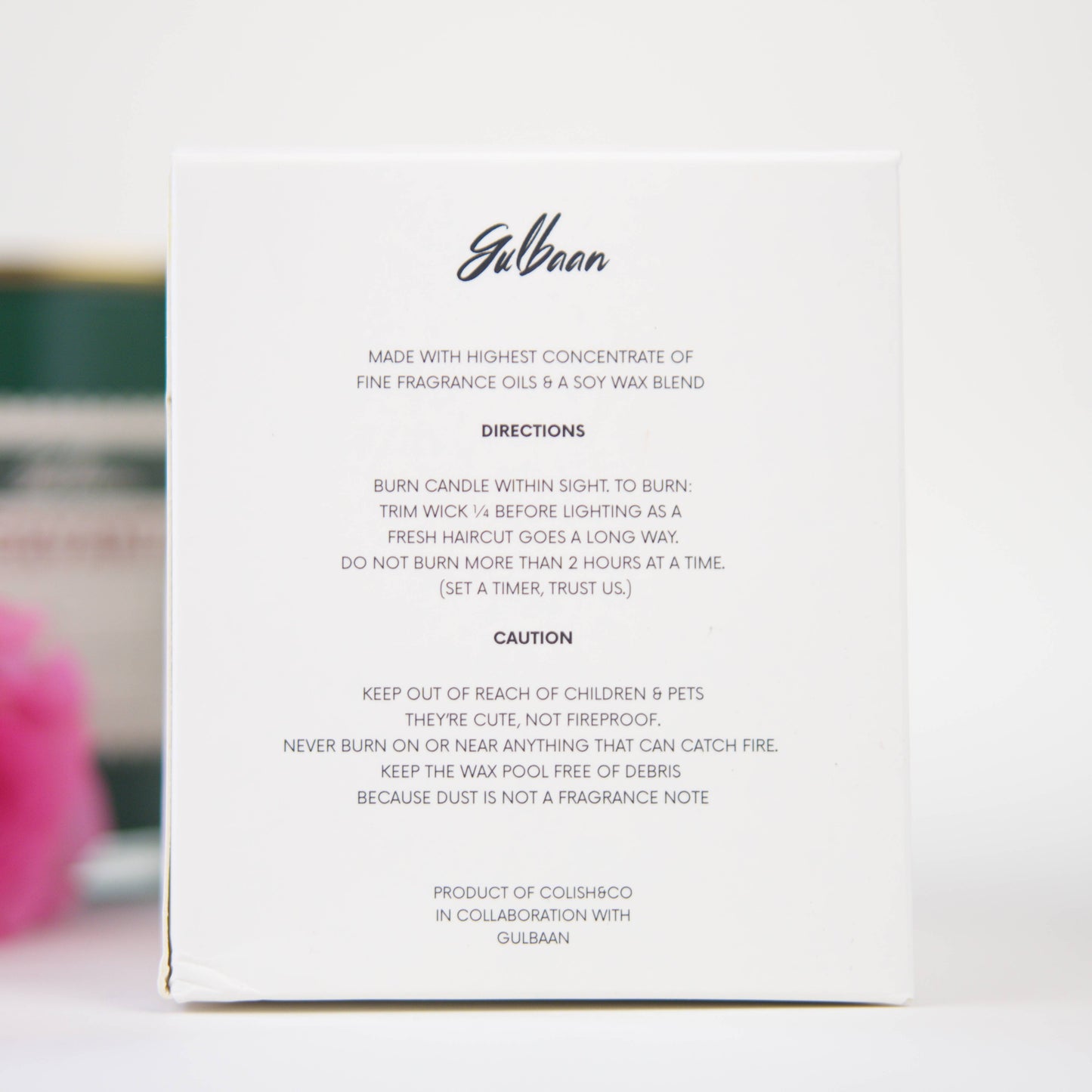 Rose & Vanilla Candle - 100% Soy