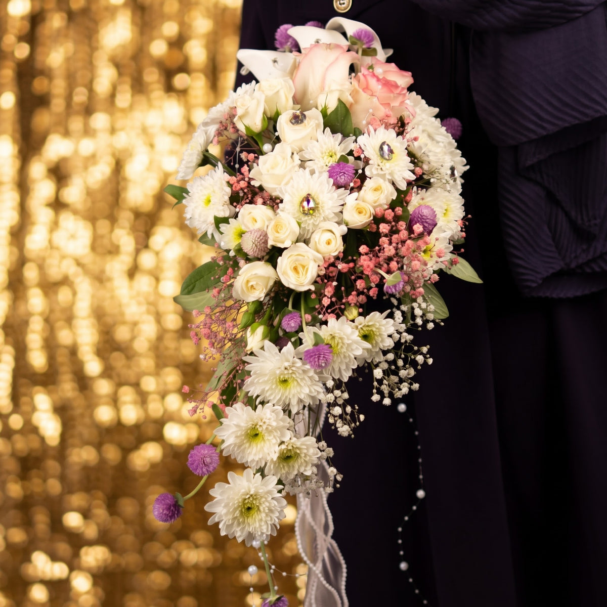 Pearl cascade - Bridal bouquet