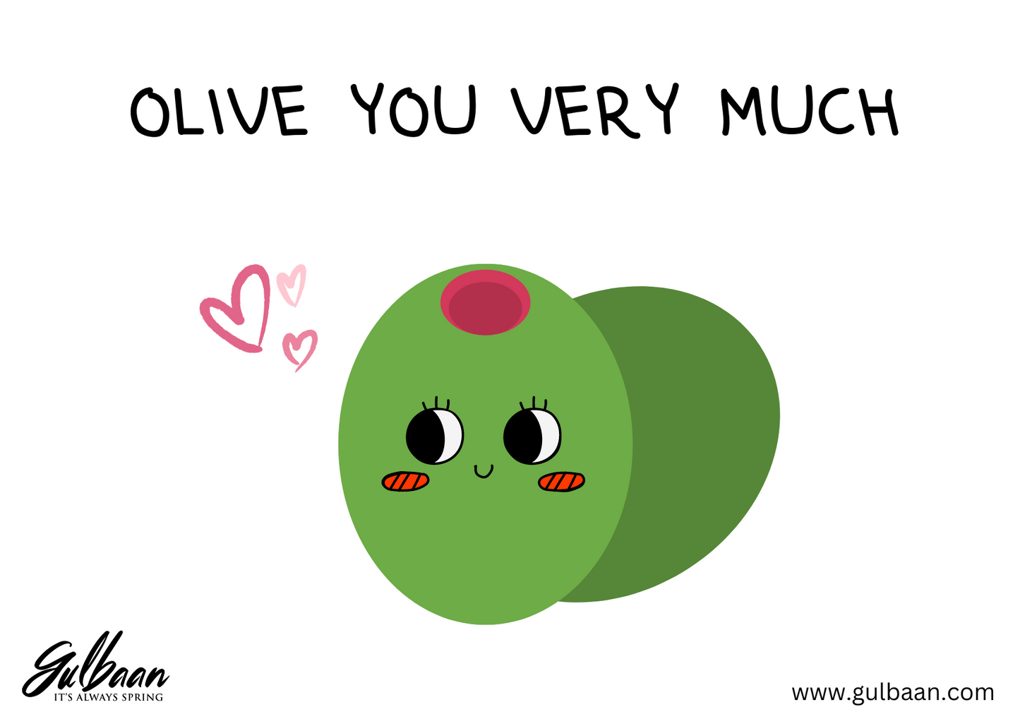 Card - Olive you very much