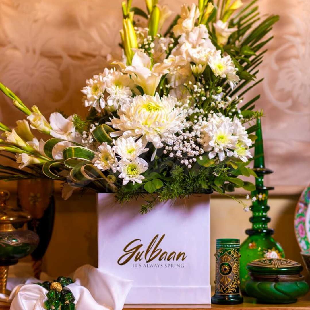 Gulbaan Elegance Flower Box Arrangements